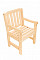 Tömör borovi kerti szék LONDON (32 mm)
