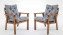 ATLANTA tömör kerti székek párnázat (2 db)