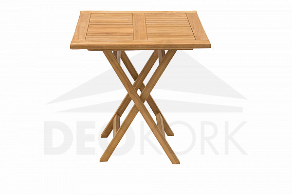 ILLA kerti összecsukható asztal 70x70 cm-es (teakfa)