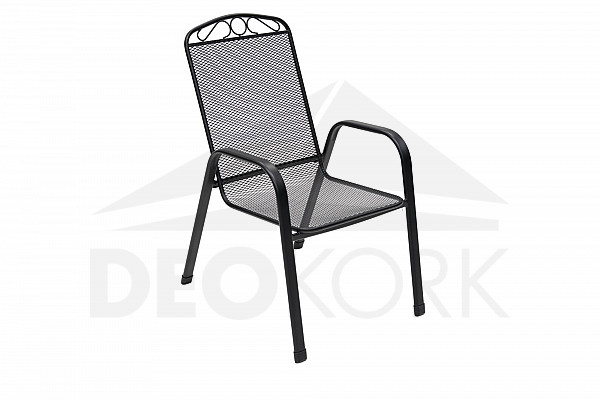 Fém szék szürke (fekete)