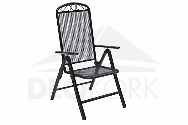 Állítható fém szék SZÜRKE (fekete)