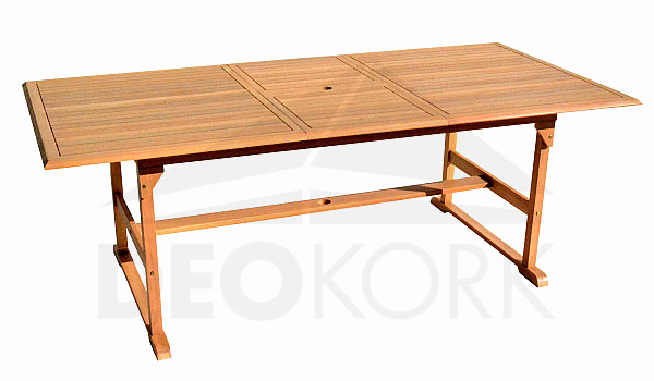 SANTIAGO téglalap alakú kerti asztal