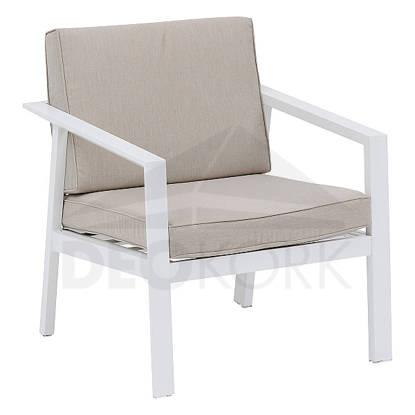 NOVARA alumínium fotel (fehér)