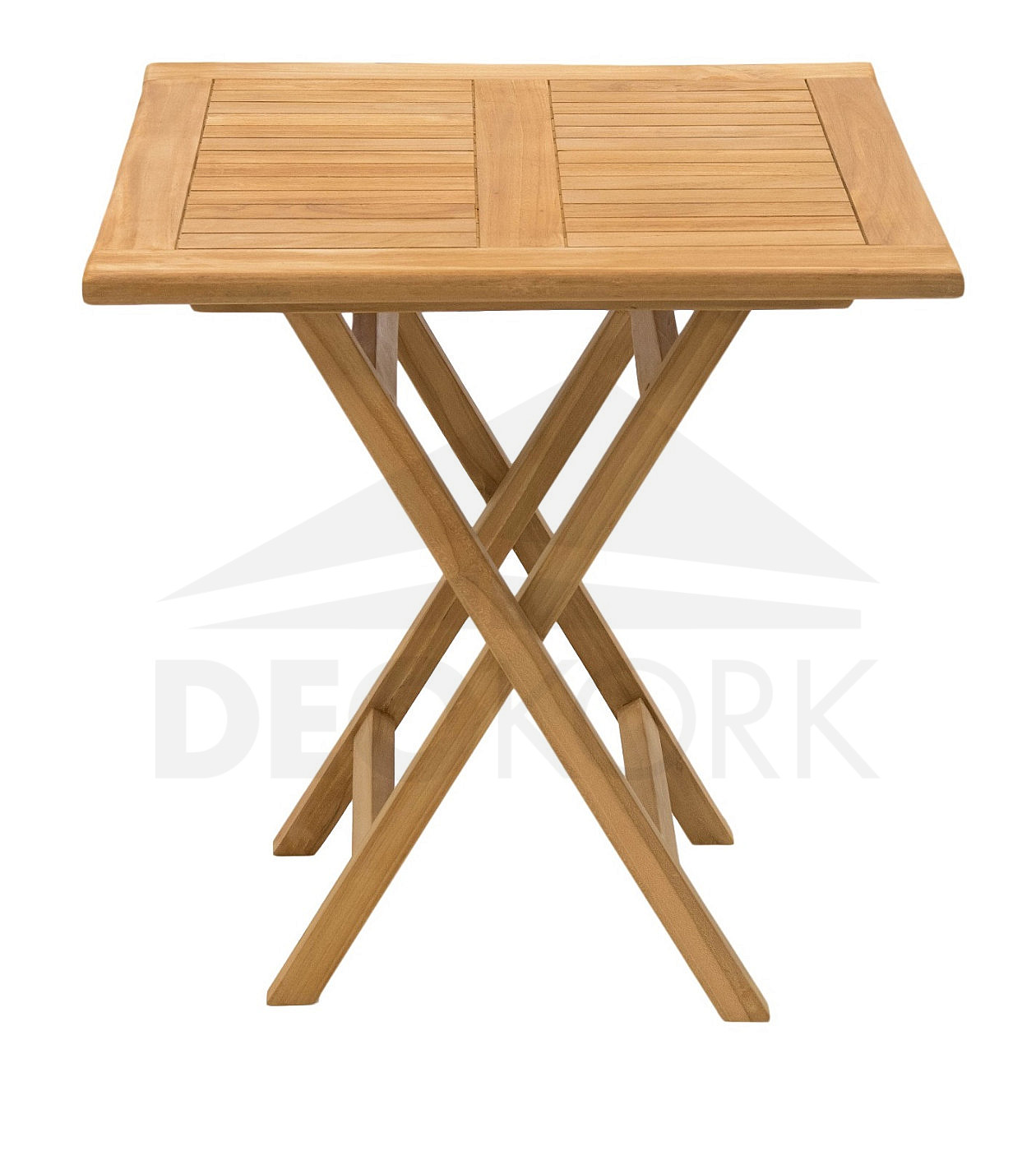 ILLA kerti összecsukható asztal 70x70 cm-es (teakfa) | Kerti bútor
