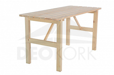 Masszív fából készült kerti asztal fenyőből 22 mm