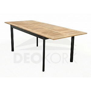 Alumínium összecsukható asztal CONCEPT 150 / 210x90 cm (teak)