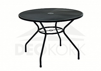TAMPA fém asztal Ø 106 cm (fekete)