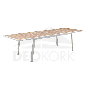 Alumínium asztal NOVARA 220/314 cm (fehér)