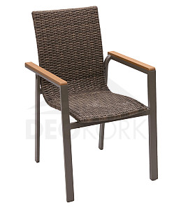 Fix kerti rattan szék CALVIN (barna)