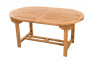 Kerti ovális asztal SANTIAGO 160/210 x 100 cm-es (Teak)