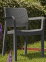 Műanyag kerti szék KARA (antracit)