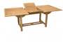 Kerti téglalap alakú asztal MONTANA 160/210 x 90 cm-es (Teak)