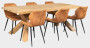 Kerti teak tömör asztal SPIDER RECYCLE (különböző hosszúságú)