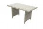 Rattan asztal 140 x 80 cm SEVILLE (szürke)