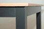Alumínium asztal EXPERT WOOD 90x90 cm (antracit)
