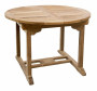 Kerti ovális asztal SANTIAGO 120/170 cm-es (Teak)