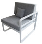 GRENADA állítható aluminium sarok kerti bútor szett 5-6 fő számára