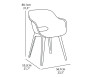 Kerti műanyag szék IBIZA (antracit)