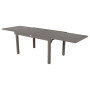 Alumínium asztal FERRARA 135/270x90 cm (szürkésbarna)