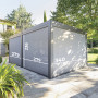 Kerti alumínium pavilon MEGAN 6x3,6 m (grafit)