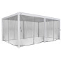 Függöny és szúnyogháló pavilonhoz MEGAN 6x3,6 m (fehér)
