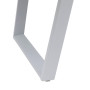Alumínium asztal GALIA 220/280x113 cm (fehér)