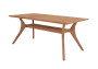 Kemény kerti asztal WINSTON téglalap 180x90 cm (teakfa)