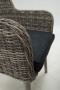 VICTORIA rattan kerti szék (szürke)